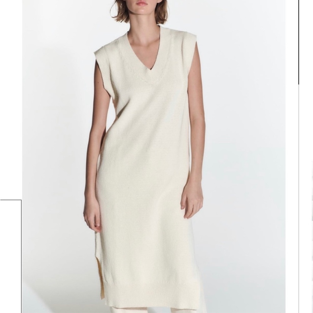 Zara Knit Vest Dress NWT